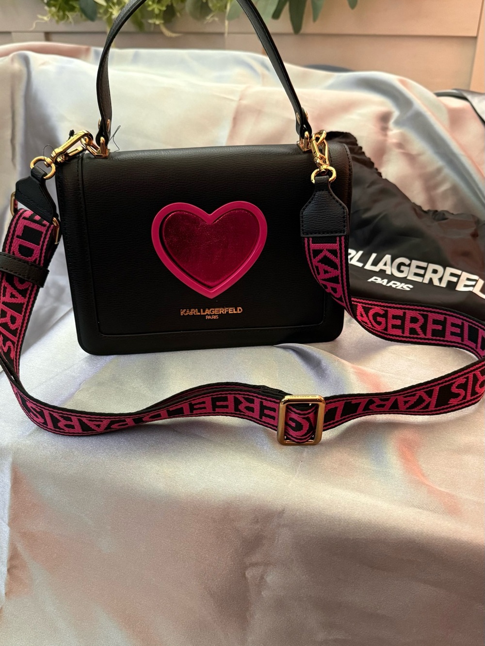 Karl Lagerfeld Paris Simone Leather Top Handle/Crossbody - NWT
